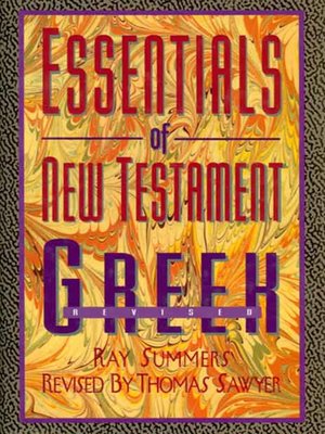 cover image of Essentials of New Testament Greek